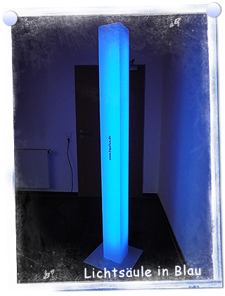 Liquilux Lichtsäule in Blau
